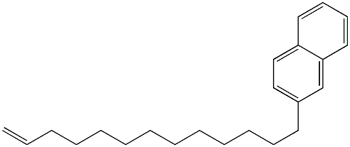 2-(12-Tridecenyl)naphthalene Struktur