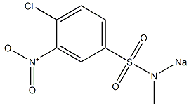 4-Chloro-N-methyl-N-sodio-3-nitrobenzenesulfonamide Struktur