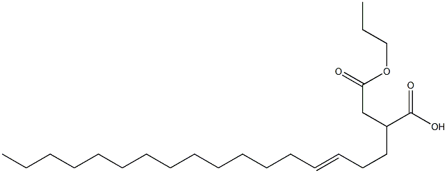 2-(3-Heptadecenyl)succinic acid 1-hydrogen 4-propyl ester Struktur