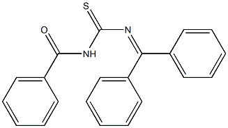 N-Benzoyl-N'-diphenylmethylenethiourea Struktur