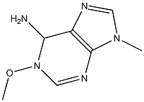 1-Methoxy-6-amino-9-methyl-1,6-dihydro-9H-purine Struktur