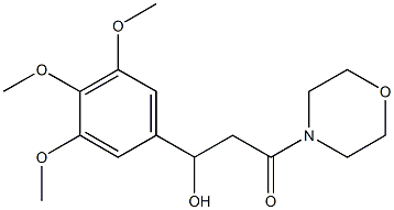 3-Hydroxy-1-morpholino-3-(3,4,5-trimethoxyphenyl)-1-propanone Struktur