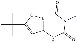 1-Formyl-1-methyl-3-[5-(1,1-dimethylethyl)-3-isoxazolyl]urea Struktur