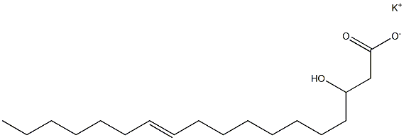 (E)-3-Hydroxy-11-octadecenoic acid potassium salt Struktur