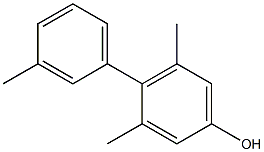 3,5-Dimethyl-4-(3-methylphenyl)phenol Struktur