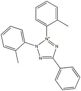 2,3-Bis(o-methylphenyl)-5-phenyl-2H-tetrazol-3-ium Struktur