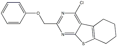 4-Chloro-5,6,7,8-tetrahydro-2-phenoxymethyl[1]benzothieno[2,3-d]pyrimidine Struktur