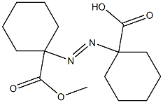 1,1'-Azobis(cyclohexanecarboxylic acid methyl) ester Struktur