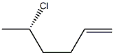 [S,(+)]-5-Chloro-1-hexene Struktur