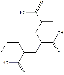 1-Hexene-2,4,6-tricarboxylic acid 6-propyl ester Struktur