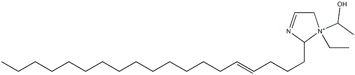 1-Ethyl-1-(1-hydroxyethyl)-2-(4-nonadecenyl)-3-imidazoline-1-ium Struktur