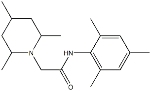 2,4,6-Trimethyl-N-(2,4,6-trimethylphenyl)-1-piperidineacetamide Struktur