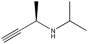 [R,(+)]-N-Isopropyl-1-methyl-2-propyne-1-amine Struktur