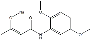 N-(3-Sodiooxycrotonoyl)-2,5-dimethoxyaniline Struktur