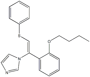 1-[(Z)-2-Phenylthio-1-(2-butoxyphenyl)ethenyl]-1H-imidazole Struktur