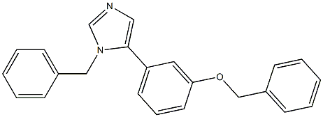 1-Benzyl-5-(3-benzyloxyphenyl)-1H-imidazole Struktur