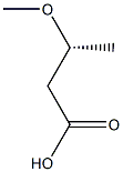 (R)-3-Methoxybutanoic acid Struktur