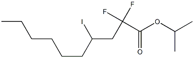 2,2-Difluoro-4-iododecanoic acid (1-methylethyl) ester Struktur