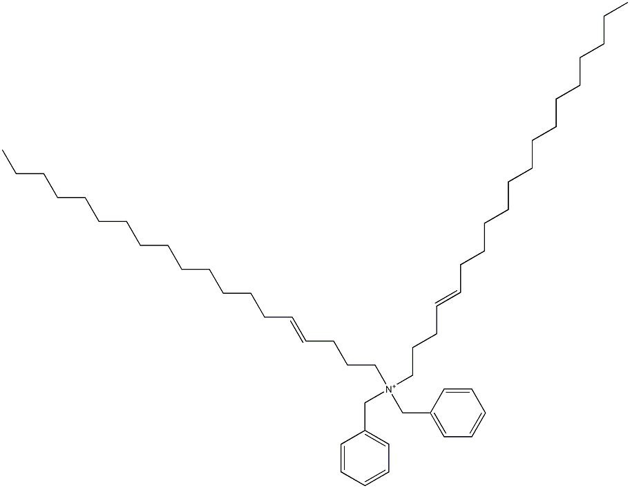 Di(4-nonadecenyl)dibenzylaminium Struktur