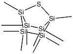 1,2,2,3,3,4,5,5,6,6-Decamethyl-1,2,3,4,5,6-hexasila-7-thiabicyclo[2.2.1]heptane Struktur