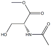 (2R)-2-(Acetylamino)-3-hydroxypropionic acid methyl ester Struktur