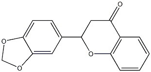 2-(3,4-Methylenebisoxyphenyl)chroman-4-one Struktur