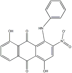 1-Anilino-4,8-dihydroxy-2-nitroanthraquinone Struktur