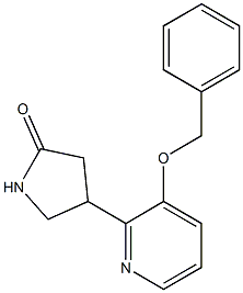 4-[3-(Benzyloxy)-2-pyridinyl]pyrrolidin-2-one Struktur