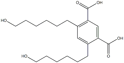 4,6-Bis(6-hydroxyhexyl)isophthalic acid Struktur