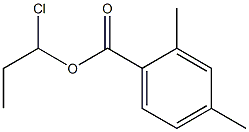 2,4-Dimethylbenzenecarboxylic acid 1-chloropropyl ester Struktur