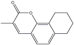 7,8,9,10-Tetrahydro-3-methyl-2H-naphtho[1,2-b]pyran-2-one Struktur