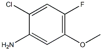 2-Chloro-4-fluoro-5-methoxyaniline Struktur