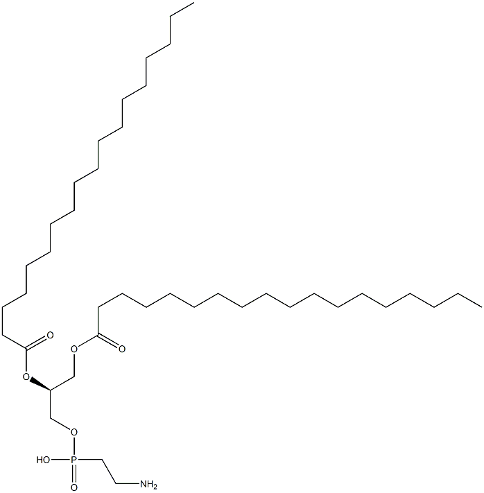 [S,(-)]-1,2,3-Propanetriol 1,2-distearate 3-[(2-aminoethyl) phosphonate] Struktur