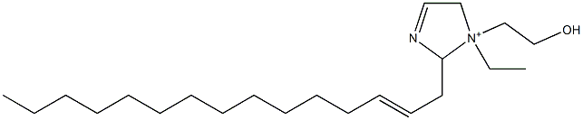 1-Ethyl-1-(2-hydroxyethyl)-2-(2-pentadecenyl)-3-imidazoline-1-ium Struktur