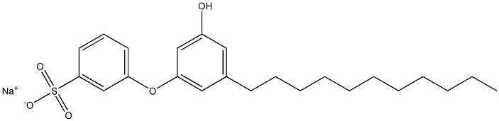 3'-Hydroxy-5'-undecyl[oxybisbenzene]-3-sulfonic acid sodium salt Struktur