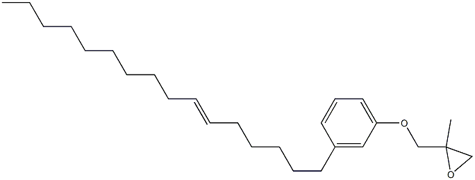 3-(6-Hexadecenyl)phenyl 2-methylglycidyl ether Struktur