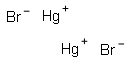 Dimercury(I) dibromide Struktur