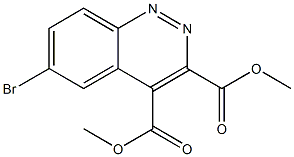 6-Bromocinnoline-3,4-dicarboxylic acid dimethyl ester Struktur