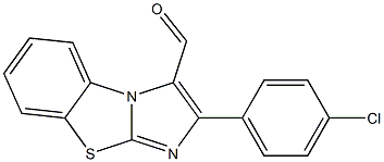 2-(4-Chlorophenyl)imidazo[2,1-b]benzothiazole-3-carbaldehyde Struktur