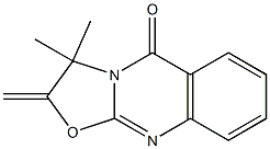 3,3-Dimethyl-2-methylene-2,3-dihydro-5H-oxazolo[2,3-b]quinazolin-5-one Struktur