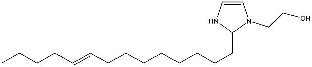 2-(9-Tetradecenyl)-4-imidazoline-1-ethanol Struktur