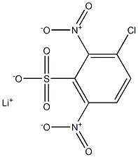 3-Chloro-2,6-dinitrobenzenesulfonic acid lithium salt Struktur