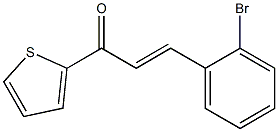 (E)-3-(2-Bromophenyl)-1-(2-thienyl)-2-propen-1-one Struktur