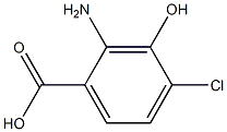 2-Amino-3-hydroxy-4-chlorobenzoic acid Struktur