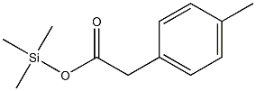 (4-Methylphenyl)acetic acid trimethylsilyl ester Struktur