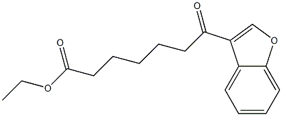 7-(Benzofuran-3-yl)-7-oxoheptanoic acid ethyl ester Struktur