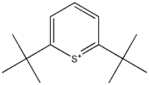 2,6-Di(tert-butyl)(thiopyrylium) Struktur