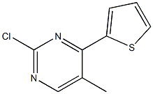 2-Chloro-4-(2-thienyl)-5-methylpyrimidine Struktur