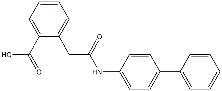 2-[2-[4-Phenylanilino]-2-oxoethyl]benzoic acid Struktur