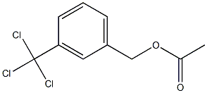 Acetic acid 3-(trichloromethyl)benzyl ester Struktur